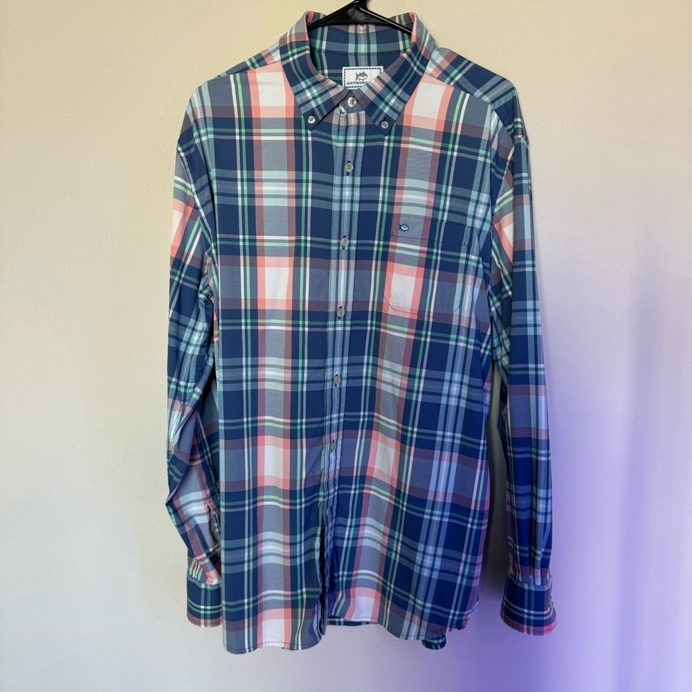 Men's Southern Tide Button Down Dress Shirt Size Large